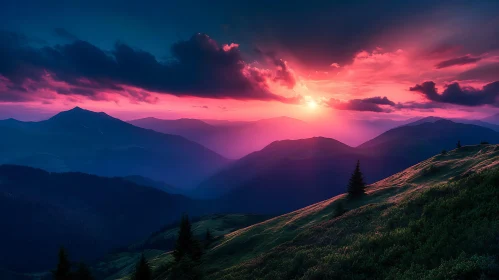 Mountain Sunset Landscape Photography