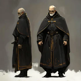 Character Portrait: Man in Dark Robes