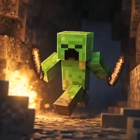 Pixelated Swords: Minecraft Creeper's Quest