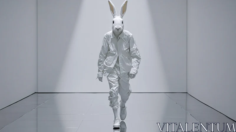 AI ART White Rabbit Fashion