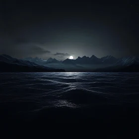 Serene Moonlight Seascape