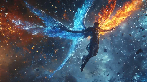 Elemental Angel in Flight