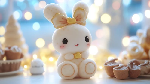 Charming Bunny with Desserts