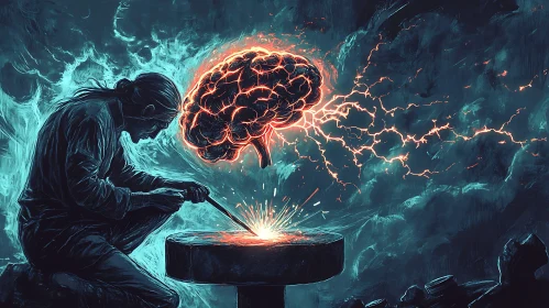 Blacksmith Shaping the Brain