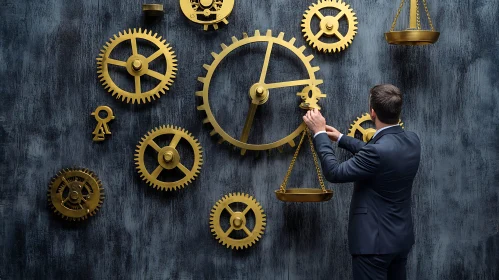 Balancing Time: A Conceptual Art