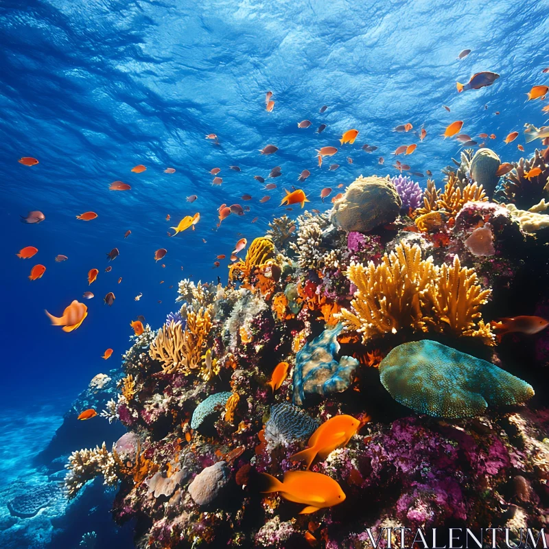 Underwater Coral Reef Fish AI Image