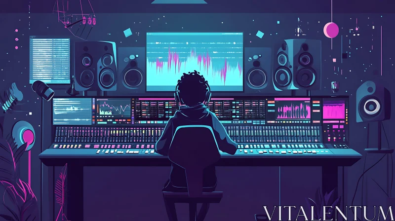 AI ART Sound Engineer at Work