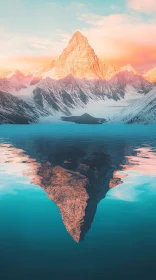 Mountain Reflection at Sunrise