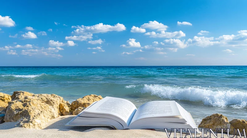 AI ART Beach Reading: Ocean View