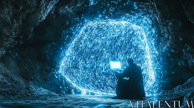 Cave Coder: A Tech Vision AI Image