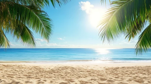 Tropical Paradise Beach Scene