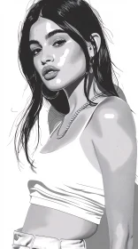 Artistic Portrait of Kylie Jenner