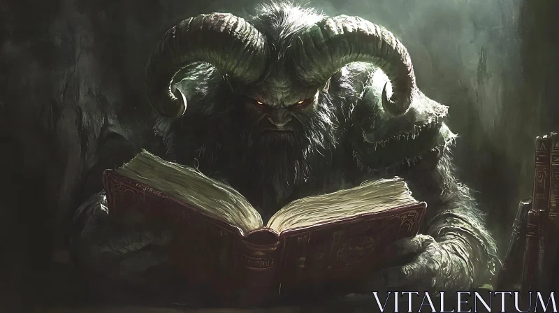 AI ART Grimoire of the Beast: A Literary Monster