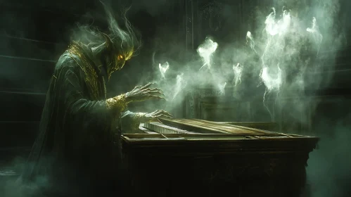 Specter at the Keys: A Ghostly Composition