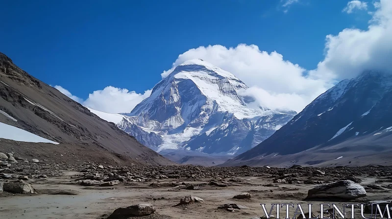 Majestic Mountain Landscape AI Image