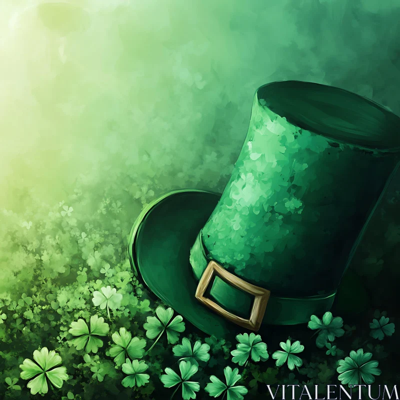 AI ART St. Patrick's Day Green Hat