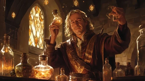 Magical Potion Master at Work