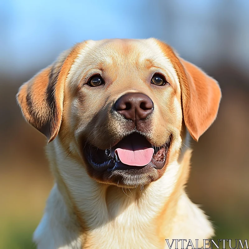 Labrador With Friendly Expression AI Image