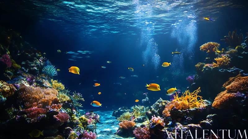 Underwater Coral Reef Fish AI Image