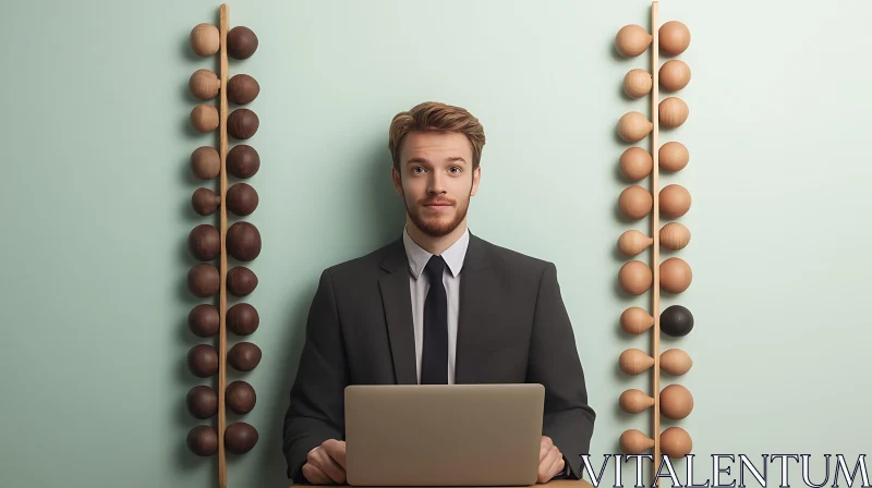 AI ART Office Portrait with Unique Decor