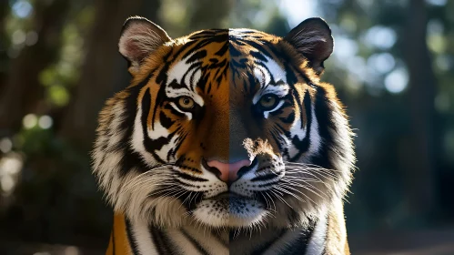 Tiger Face Close Up