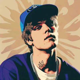 Justin Bieber Stylized Artwork