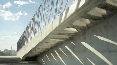 Architectural Concrete Design with Shadow Play