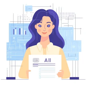 Stylized Female Data Analyst