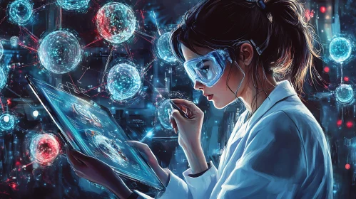 Innovative Scientist Analyzing Data