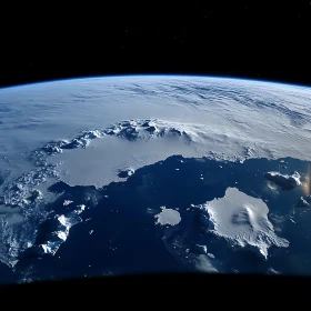 Celestial View of Earth's Glaciers