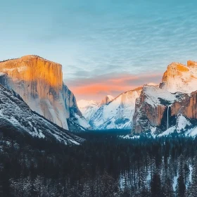 Winter Mountain Landscape