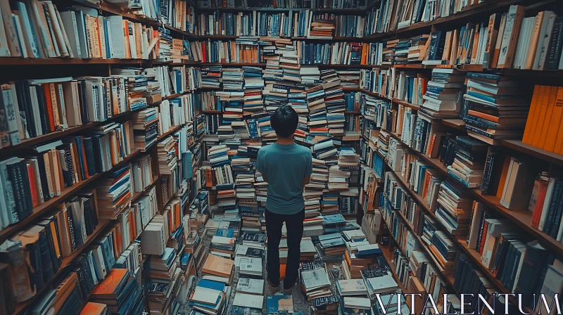 Bookworm's Paradise: A Literary Escape AI Image