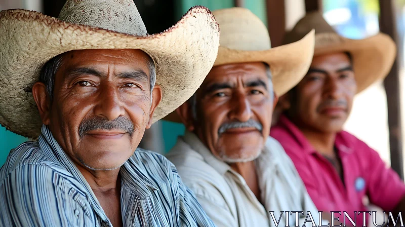 Mexican Men in Traditional Attire AI Image