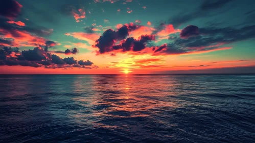 Sunset over the Ocean