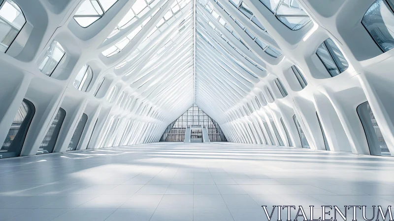 Futuristic Architectural Design with Natural Lighting AI Image