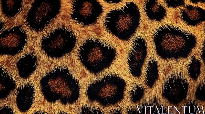 Detailed Leopard Pelt Pattern AI Image