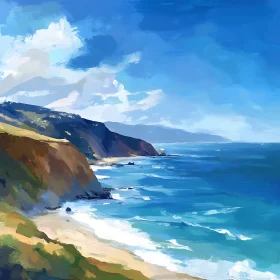 Scenic Ocean View with Cliffs