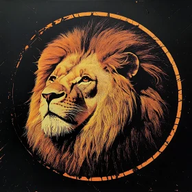 Lion's Gaze: A Portrait of Power