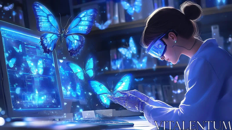 AI ART Virtual Reality Butterfly Lab