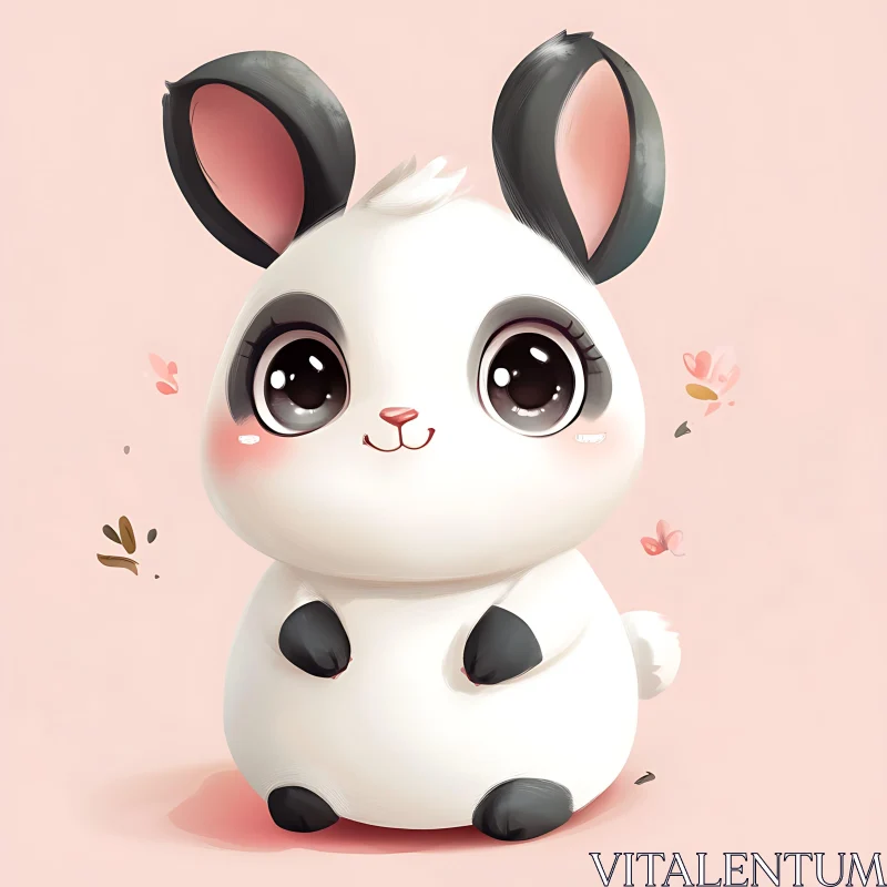 AI ART Sweet Bunny Character Design