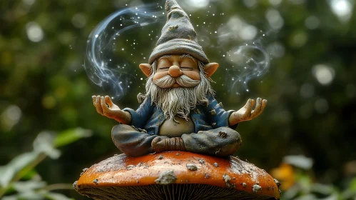 Gnome in Tranquil Meditation