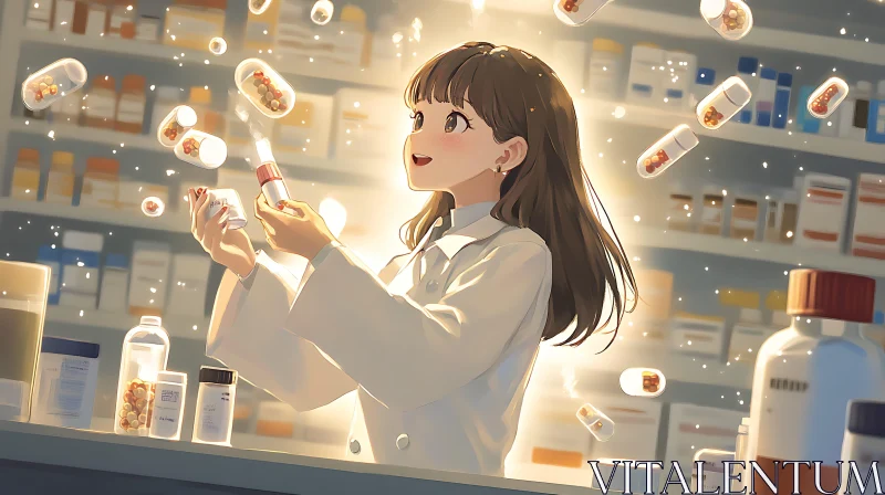 Magical Moment in the Pharmacy AI Image