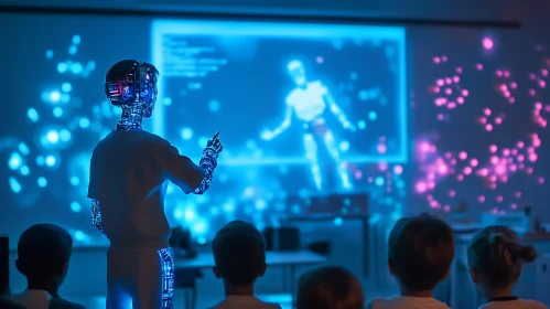 AI Education: Robot Instructor in Classroom