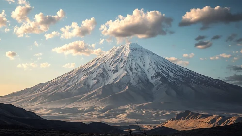 Majestic Mountain Landscape with Snow