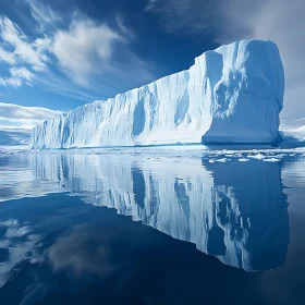 Frozen Giant: Iceberg Reflection in Antarctica