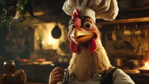 Charming Chicken Chef Ready to Cook