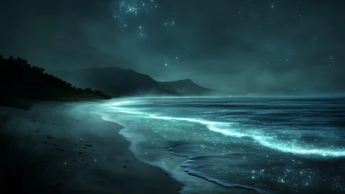 Starry Night Beach Serenity
