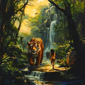 Jungle River Walk with Tiger