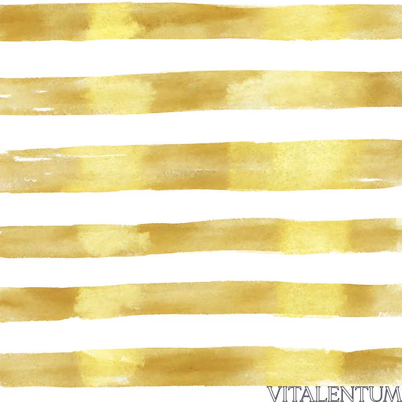 AI ART Abstract Gold Stripes on White