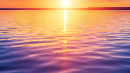 Sunset Serenity over Water